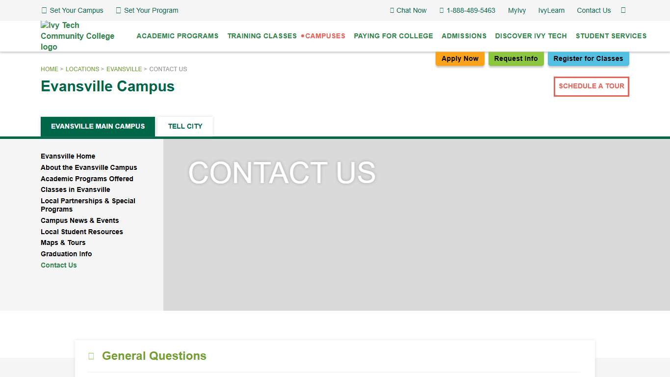 Contact Us - Ivy Tech Community College